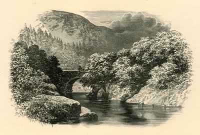جسر Aberglaslyn ، شمال ويلز ، c1890. بواسطة غير معروف
