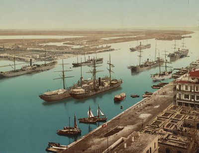 بورسعيد ، السويس ، حوالي 1900 (فوتوكروم ملون) بواسطة غير معروف