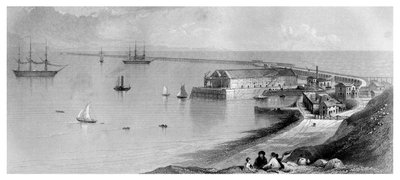 ميناء بورتلاند و Breakwater ، 1866 بواسطة غير معروف