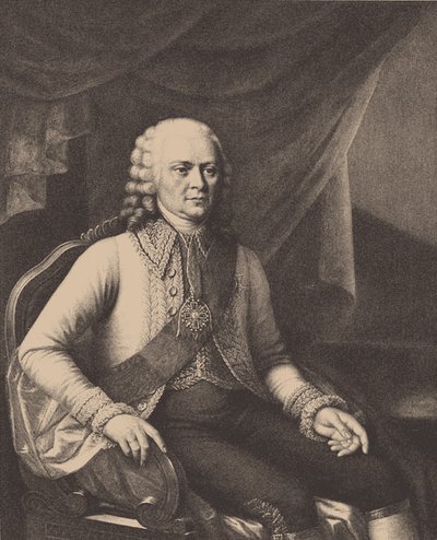 صورة للأدميرال فاسيلي أليكسيفيتش مياتليف 1694-1761 بعد جوزيف أوليزيكيفيتش بواسطة غير معروف