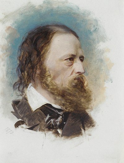 صورة لألفريد ، اللورد تينيسون 1809-1892 ، 1870. بواسطة غير معروف