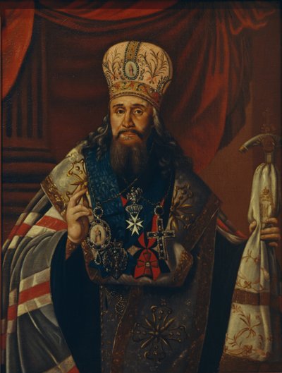 صورة أمبروسيوس بودوبيدوف ، متروبوليتان نوفغورود و بطرسبورغ 1742-1818 ، 1813 بواسطة غير معروف