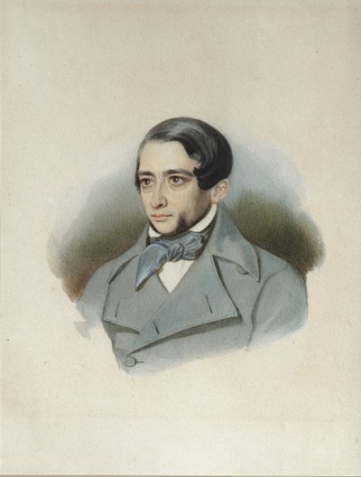صورة لأندري الكسندروفيتش كرايفسكي 1810-1889 ، أوائل أربعينيات القرن التاسع عشر بواسطة غير معروف