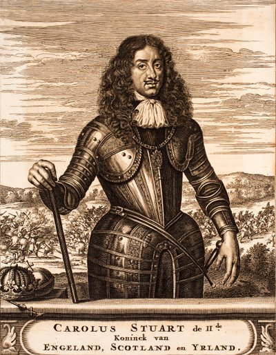 صورة لتشارلز الثاني ملك إنجلترا 1630-1685 من: موقع الحرب ، 1675. بواسطة غير معروف