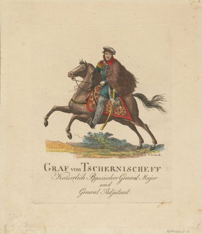 صورة للكونت ألكسندر إيفانوفيتش تشيرنيشوف 1786-1857 ، 1813 بواسطة غير معروف