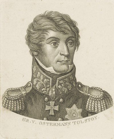 صورة للكونت ألكسندر إيفانوفيتش أوسترمان تولستوي 1772-1857 ، ج. 1800. بواسطة غير معروف
