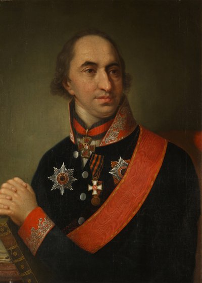 صورة للكونت ألكسندر سيميونوفيتش خفوستوف 1753-1820 ، 1809 بواسطة غير معروف