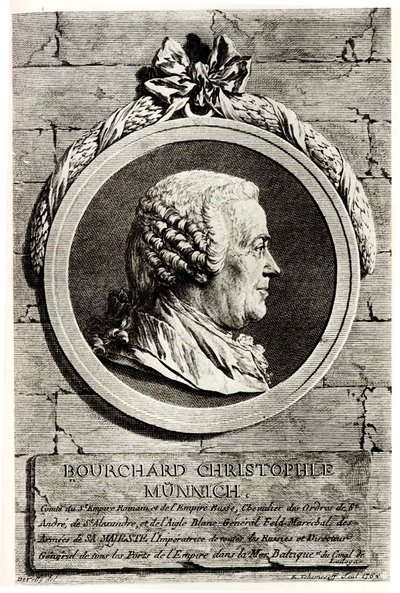 صورة للكونت بوركهارد كريستوف فون مونيش 1683-1767 بواسطة غير معروف