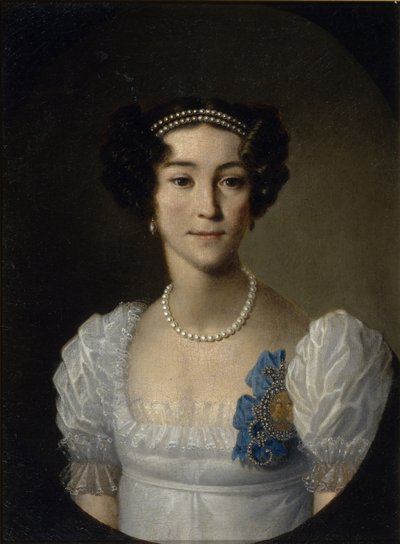 صورة للكونتيسة آنا أليكسييفنا أورلوفا من تشيسما 1785-1848 ، أوائل القرن التاسع عشر. بواسطة غير معروف