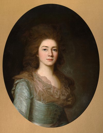 صورة للكونتيسة Varvara Ivanovna Golitsyna -1804 ، née Shipova ، 1790s بواسطة غير معروف