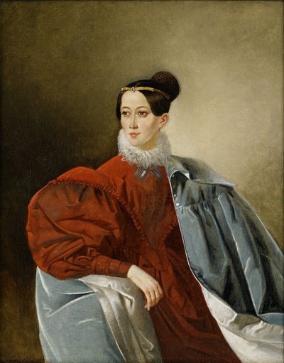 صورة الكونتيسة Yelizaveta Ivanovna Kropotkina 1803-1836 ، née Dorokhova بواسطة غير معروف