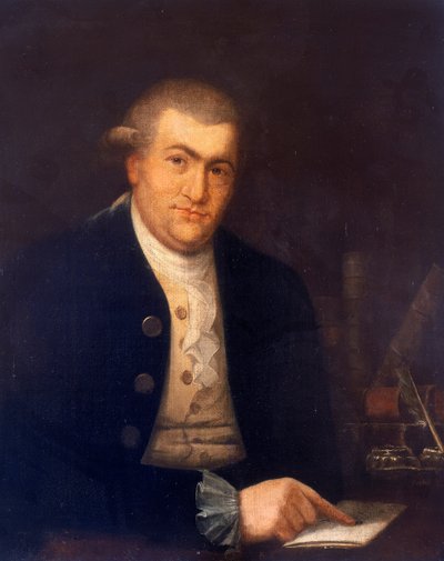 "صورة لديفيد جاريك" ، 1770 بواسطة غير معروف