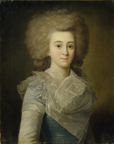 صورة إليزافيتا ألكسندروفنا ستروغانوفا 1745-1831 ، 1770s بواسطة غير معروف
