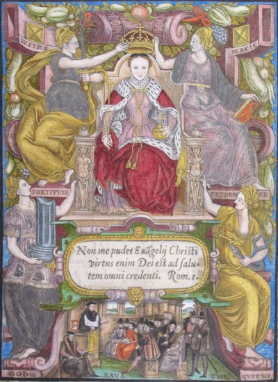 صورة إليزابيث الأولى من إنجلترا مع التاج ، 1572 بواسطة غير معروف
