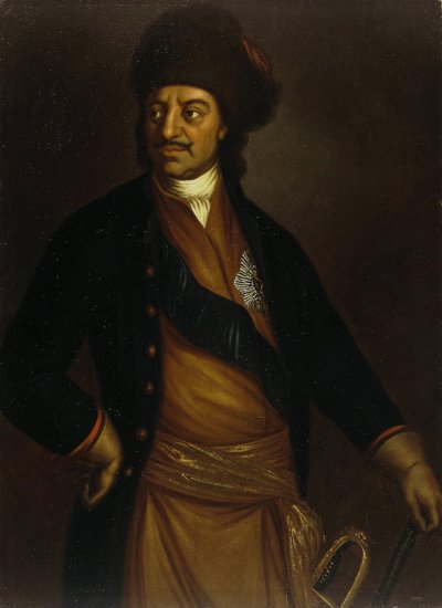 صورة للإمبراطور بطرس الأول الكبير 1672-1725 ، أوائل القرن الثامن عشر. بواسطة غير معروف
