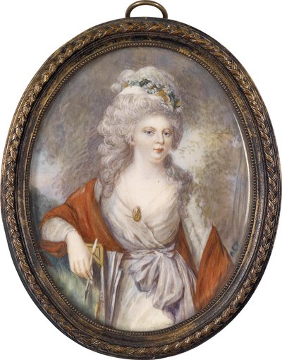 صورة الإمبراطورة ماريا فيودوروفنا صوفي دوروثيا من Württemberg 1759-1828 ، أوائل القرن التاسع عشر. بواسطة غير معروف
