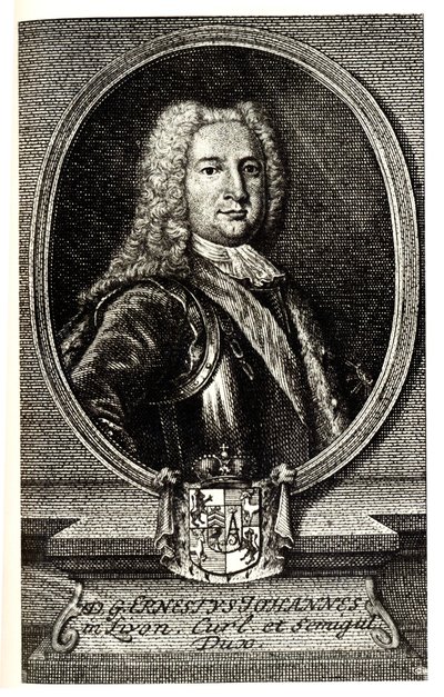 صورة لإرنست يوهان فون بيرون 1690-1772 ، دوق كورلاند وسيميغاليا ووصي الإمبراطورية الروسية بواسطة غير معروف