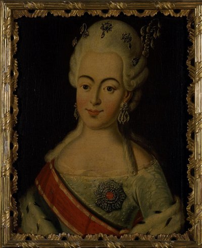 صورة الدوقة الكبرى ناتاليا أليكسييفنا من روسيا 1755-1776 ، الأميرة ويلهلمينا لويزا من هي بواسطة غير معروف