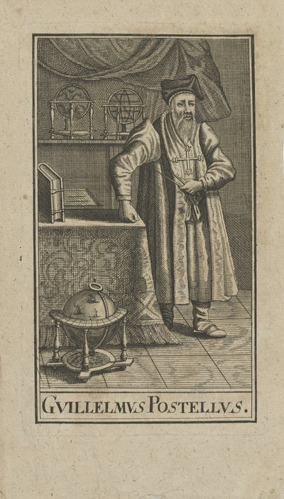صورة لغيوم بوستيل 1510-1581 ، قبل 1740. بواسطة غير معروف