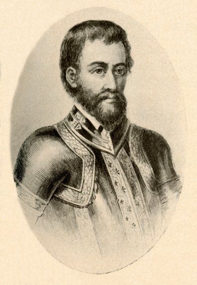 صورة لهيرناندو دي سوتو ، تظهر الدروع الإسبانية في القرن السادس عشر ، c1520-1540 ، 1937. بواسطة غير معروف