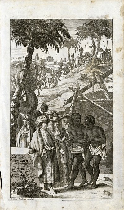 صورة جان بابتيست تافينيرر في الزي الشرقي ، 1681 بواسطة غير معروف
