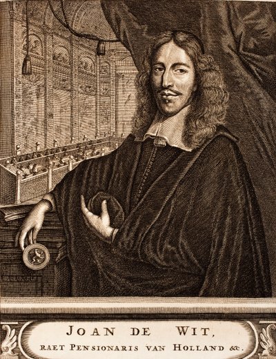 صورة يوهان دي ويت 1625-1672 من: موقع الحرب ، 1675. بواسطة غير معروف