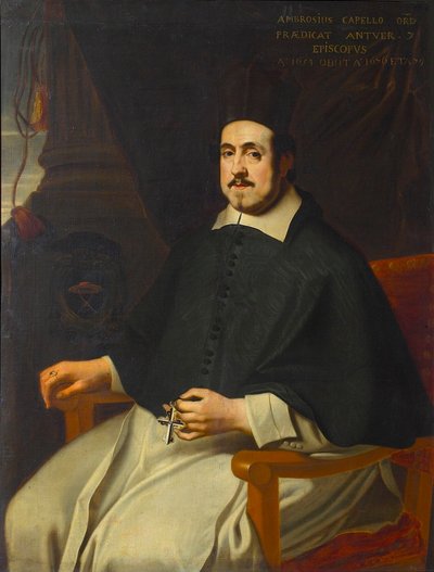 صورة لماريوس أمبروسيوس كابيلو 1597-1676 ، أسقف أنتويرب ، 1659. بواسطة غير معروف