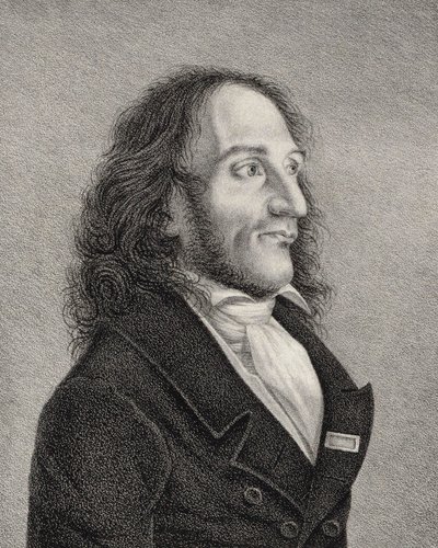 صورة لنيكولو باغانيني 1782-1840 ، ج. 1830 بواسطة غير معروف
