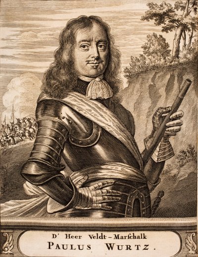 صورة بول Würtz 1612-1676 من: موقع الحرب ، 1675. بواسطة غير معروف