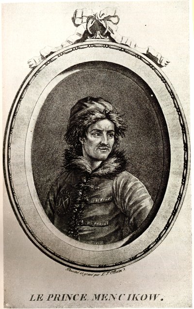 صورة للأمير ألكسندر دانيلوفيتش مينشيكوف 1673-1729 بواسطة غير معروف