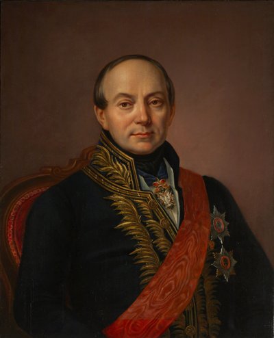 صورة للأمير بلاتون ألكسندروفيتش شيرينسكي شيخماتوف 1790-1853 ، منتصف القرن التاسع عشر. بواسطة غير معروف