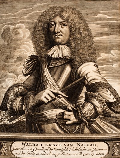 صورة للأمير والراد من ناسو - أوسينجين 1635-1702 من: موقع الحرب ، 1675. بواسطة غير معروف