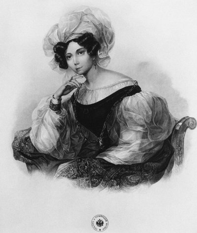 صورة الأميرة زينيدا ألكسندروفنا فولكونسكايا 1792-1862 بواسطة غير معروف
