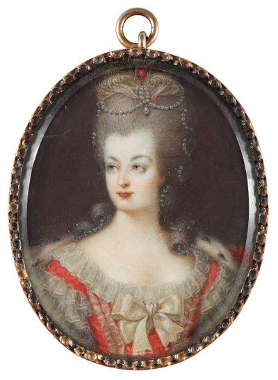 صورة الملكة ماري أنطوانيت من فرنسا 1755-1793 ، منتصف القرن الثامن عشر. بواسطة غير معروف