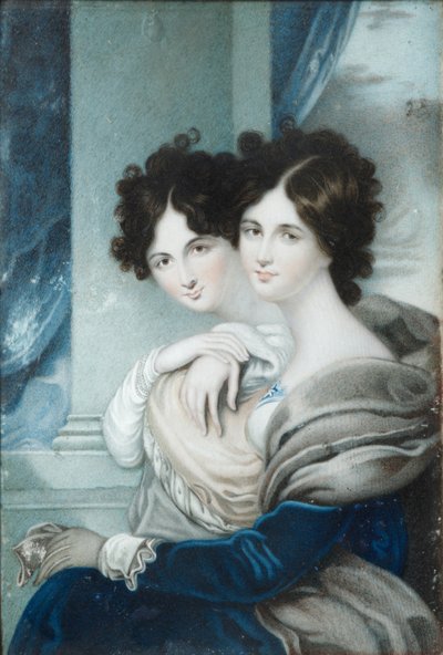 صورة الأخوات الأميرات آنا بتروفنا 1777-1805 وإيكاترينا بتروفنا 1783-1830 لوبوخين بواسطة غير معروف