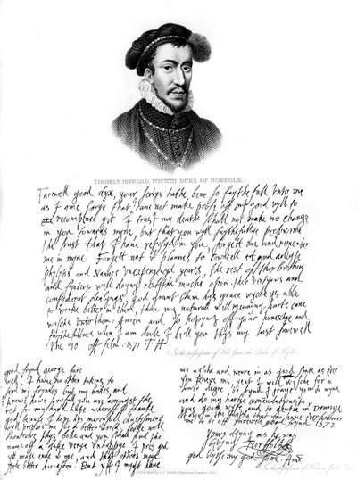 صورة لتوماس هوارد ، دوق نورفولك الرابع ، 1572 ، 1840 بواسطة غير معروف