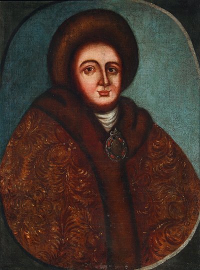 صورة Tsarina Evdokiya Feodorovna Lopukhina 1669-1731 ، زوجة القيصر بيتر الأول من روسيا بواسطة غير معروف