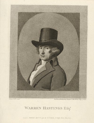 صورة لوارن هاستينغز ، إسق. ، حانة. 1795. بواسطة غير معروف