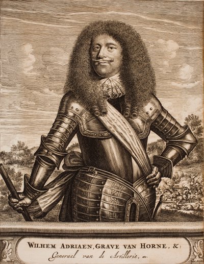 صورة ويليم أدريان الثاني فان هورن 1633-1694 من: موقع الحرب ، 1675. بواسطة غير معروف