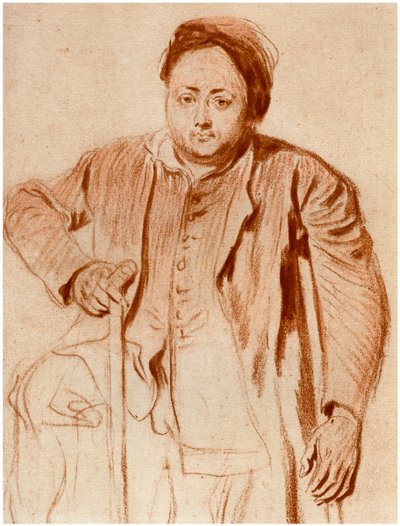 صورة لرجل على عكازات ، c1710 1958 بواسطة غير معروف