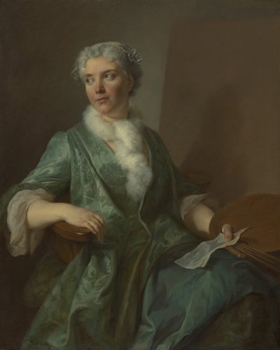 صورة لفنانة ، ج. 1735. بواسطة غير معروف