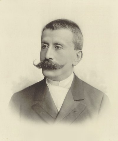 صورة لعازف البيانو والملحن موريتز موسكوفسكي 1854-1925. بواسطة غير معروف