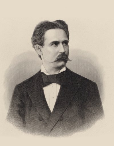 صورة لعازف البيانو والملحن Xaver Scharwenka 1850-1924 ، ج. 1880. بواسطة غير معروف