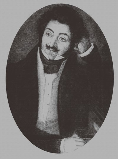 صورة الملحن ألكسندر ألكسندروفيتش اليابييف 1787-1851 ، 1810 بواسطة غير معروف