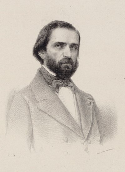 صورة الملحن جوزيبي فيردي 1813-1901 ، ج. 1850. بواسطة غير معروف