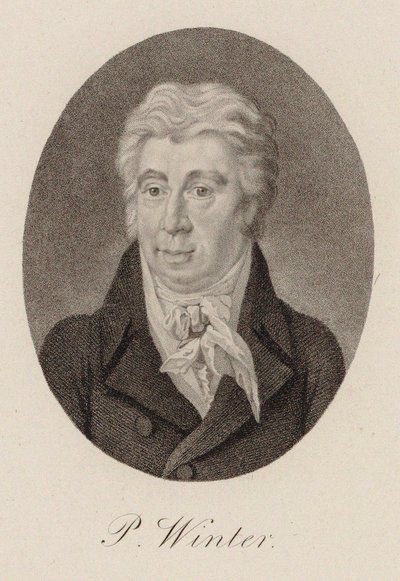 صورة للمؤلف بيتر فون وينتر 1754-1825 ، حوالي 1825. بواسطة غير معروف