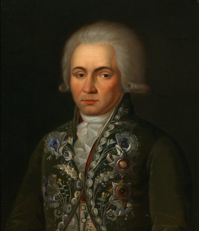 صورة للشاعر جافريل ر. ديرزهافين 1743-1816 ، 1790 بواسطة غير معروف