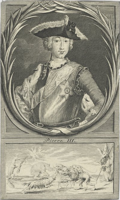صورة القيصر بيتر الثالث لروسيا 1728-1762 ، ج. 1750. بواسطة غير معروف