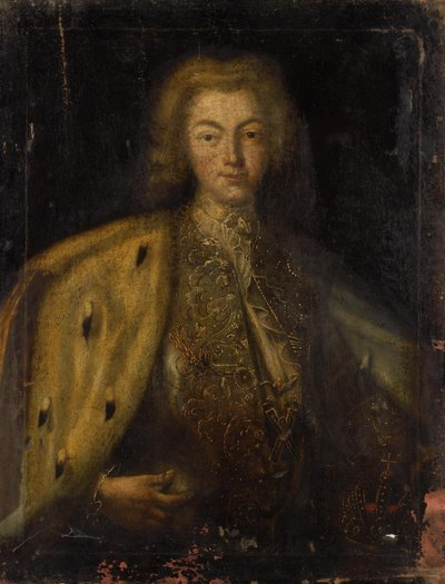 صورة القيصر بطرس الثاني لروسيا 1715-1730 ، القرن الثامن عشر بواسطة غير معروف