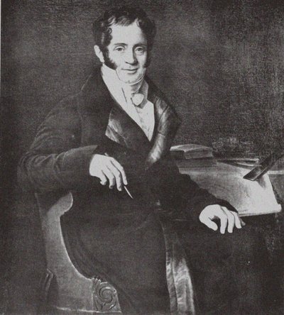 صورة المهندس المعماري كارلو روسي 1775-1849 بعد الفصل. ميتوار بواسطة غير معروف